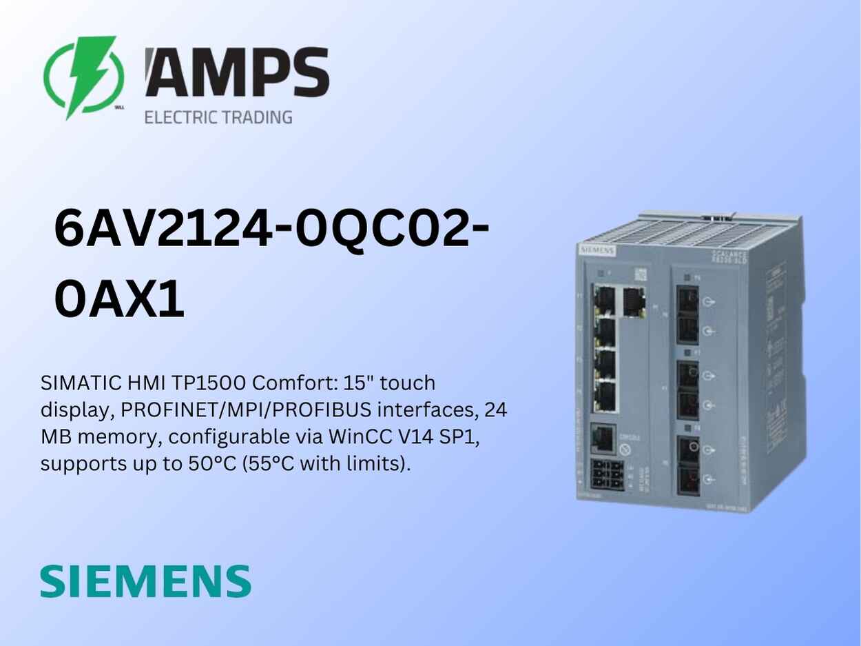 Siemens SIMATIC HMI KTP400 Basic Panel – 6AV2124-0QC02-0AX1: Siemens Supplier in Saudi Arabia